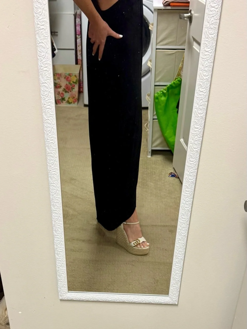 Mara Hoffman Embroidered Cutout Maxi Dress Black Multicolor Bustier Size Medium - Picture 2 of 11